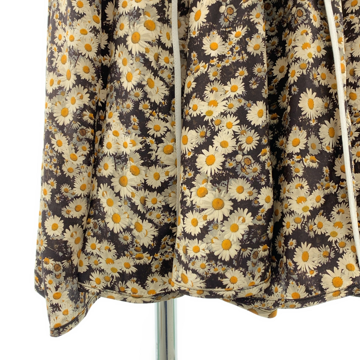 STELLA McCARTNEY / ステラマッカートニー | シルク フラワープリント アシンメトリースカート | 36 | イエロー/ブラック/ホワイト | レディース