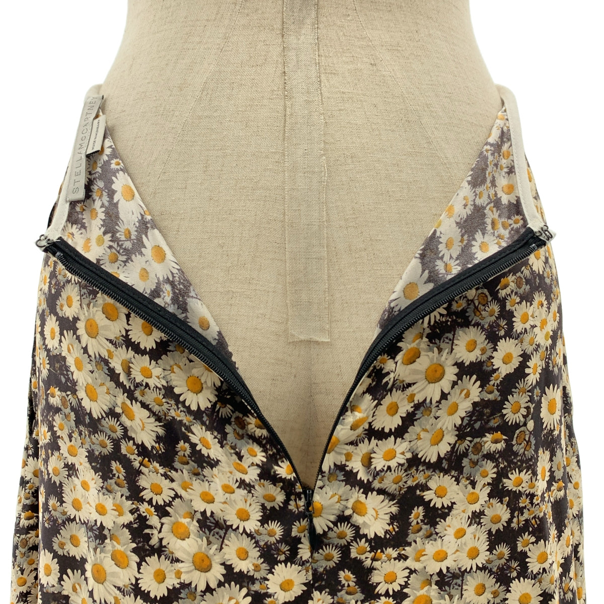 STELLA McCARTNEY / ステラマッカートニー | シルク フラワープリント アシンメトリースカート | 36 | イエロー/ブラック/ホワイト | レディース