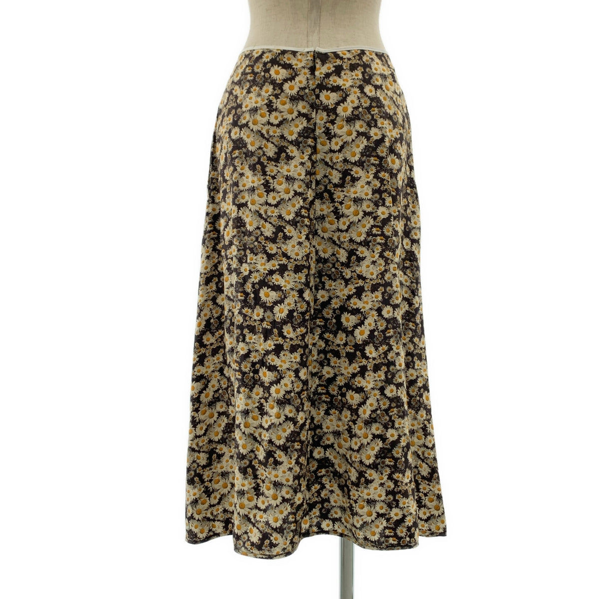 STELLA McCARTNEY / ステラマッカートニー | シルク フラワープリント アシンメトリースカート | 36 | イエロー/ブラック/ホワイト | レディース