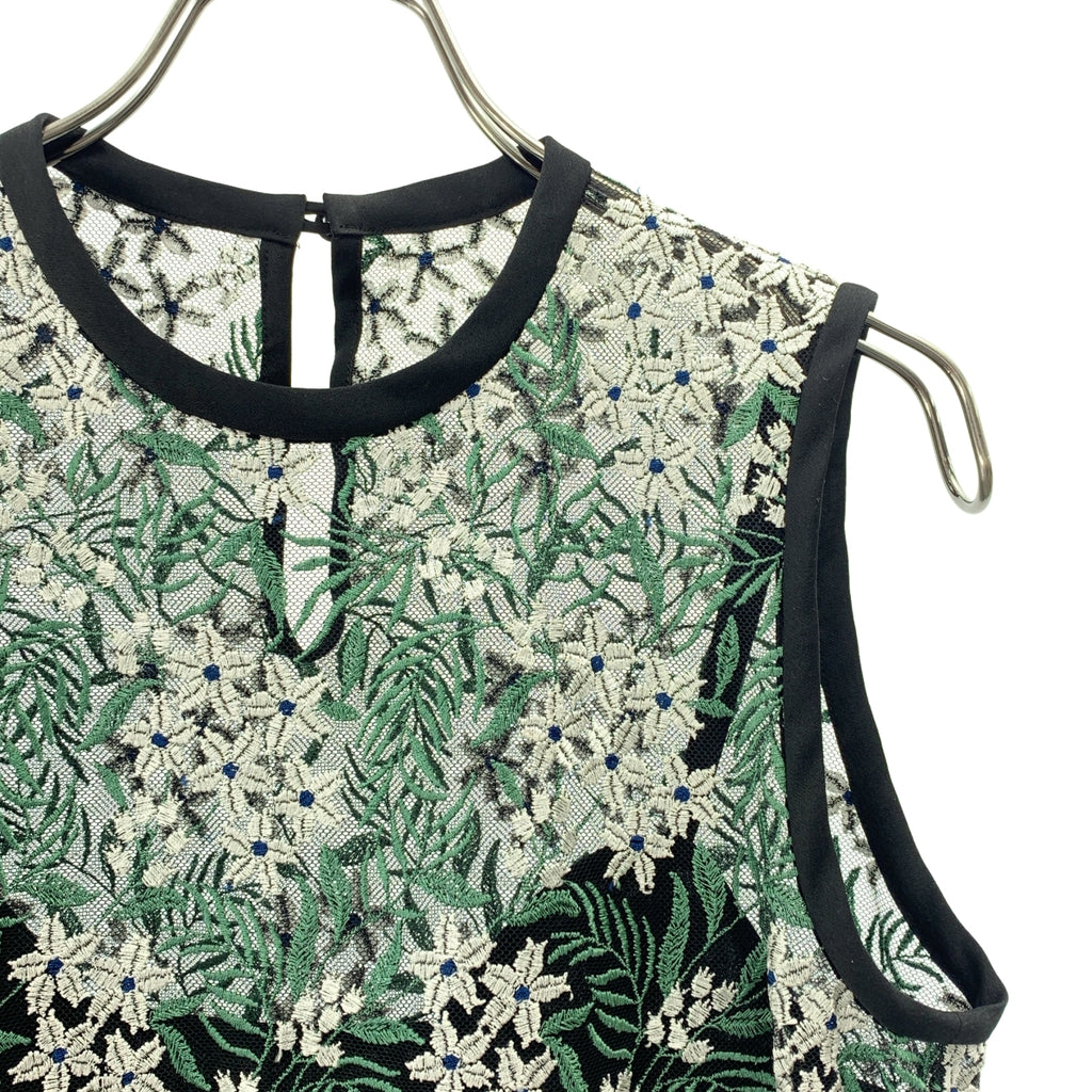 Mame Kurogouchi / マメクロゴウチ | Tulle Embroidered Top / フラワー エンブロイダリー トップス / インナー付き | 1 | レディース