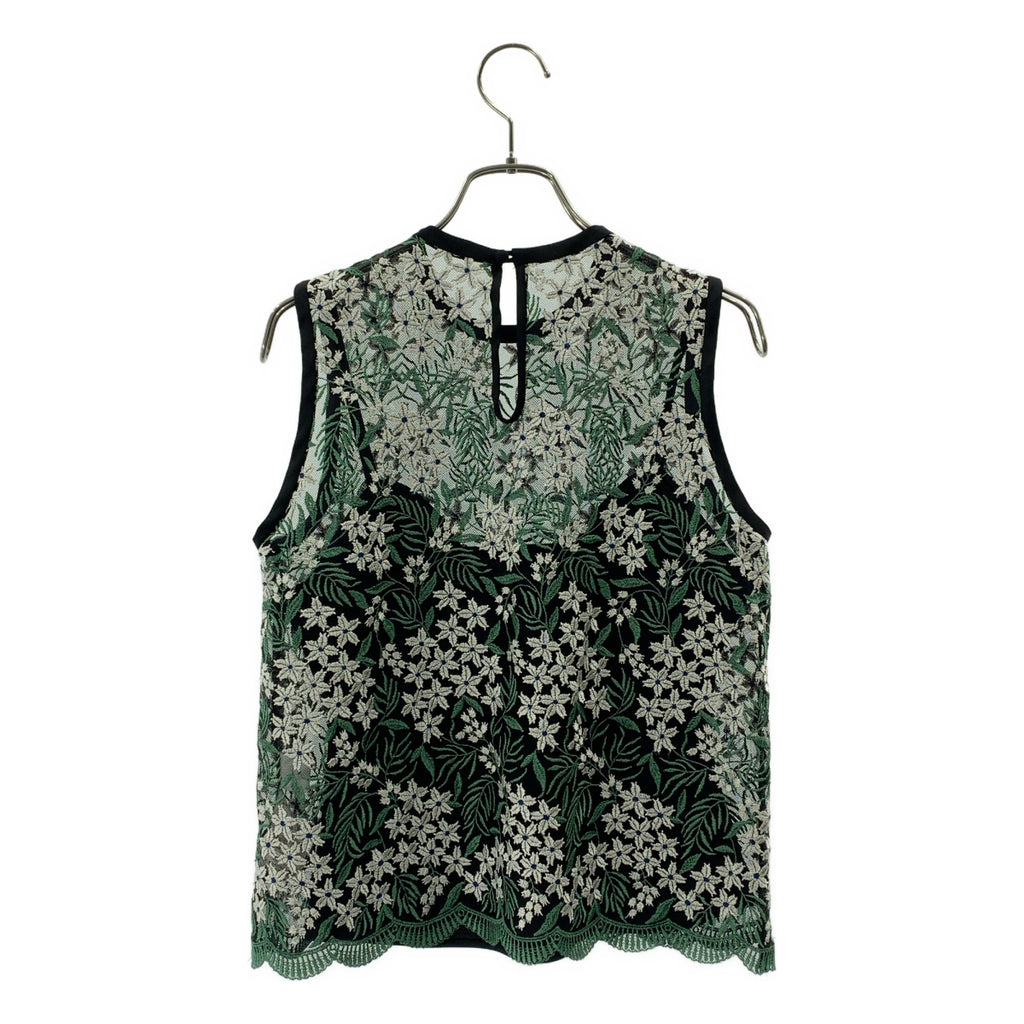 Mame Kurogouchi / マメクロゴウチ | Tulle Embroidered Top / フラワー エンブロイダリー トップス / インナー付き | 1 | レディース
