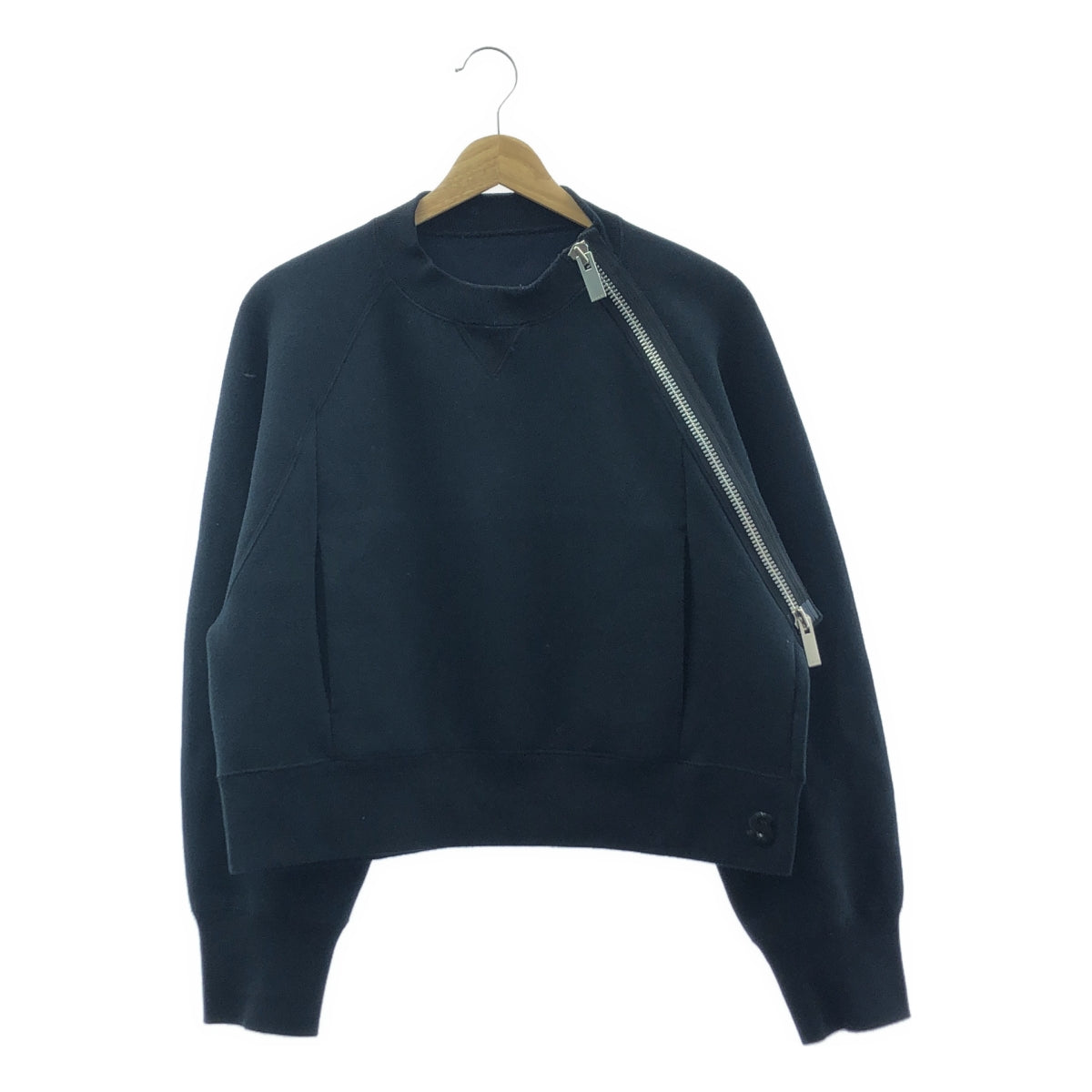 sacai / Sacai | 2023AW | S 海綿套頭衫拉鍊設計海綿運動衫 | 3 | 黑色 | 女款