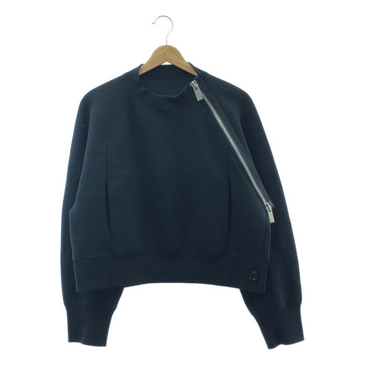 sacai / サカイ | 2023AW | S Sponge Pullover ジップデザイン スポンジ スウェット | 3 | レディース