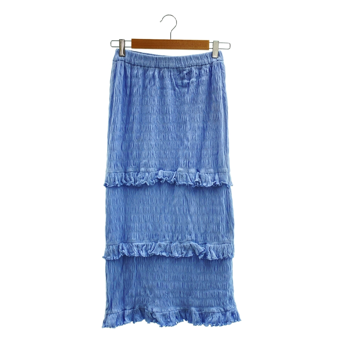 MEER. / メーア | シャーリング タイト スカート | ライトブルー | レディース