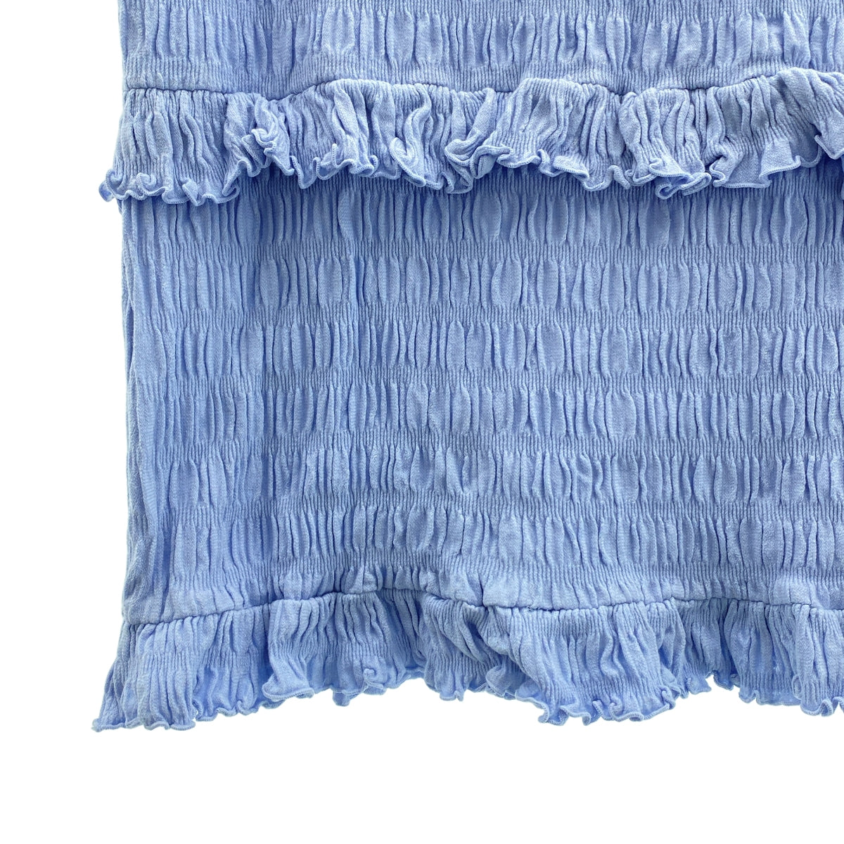 MEER. / メーア | シャーリング タイト スカート | ライトブルー | レディース