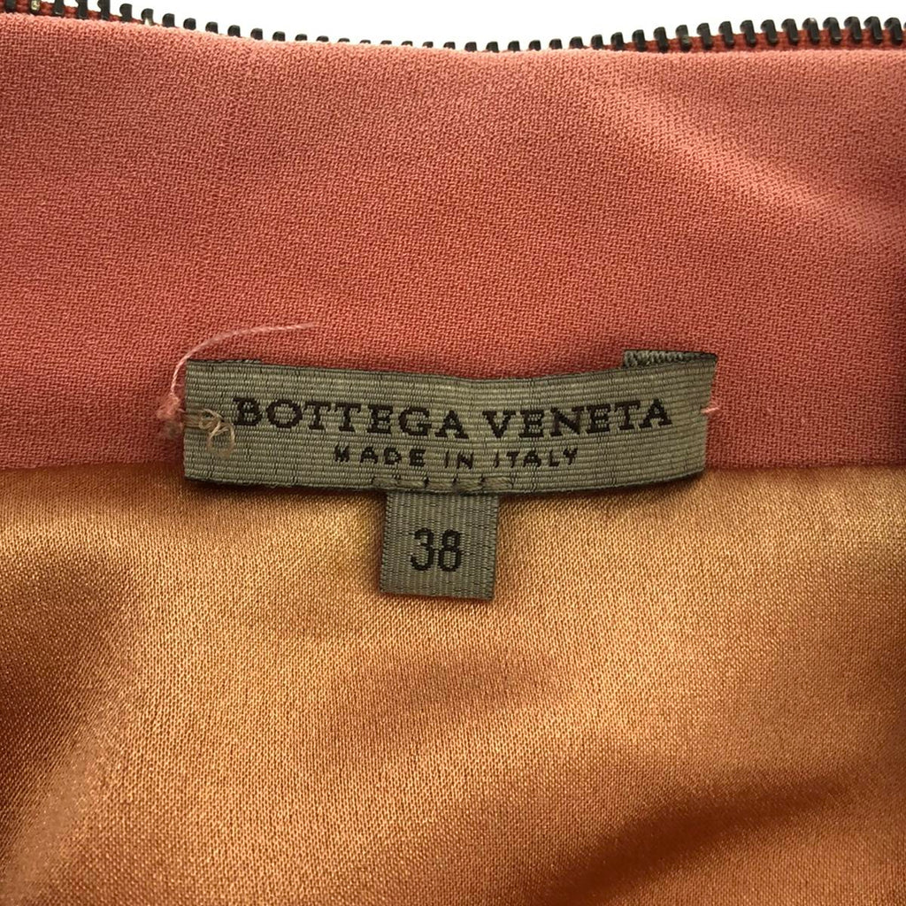 BOTTEGA VENETA / 보테가베네타 | 실크 지퍼 드레스 원피스 / 총 안감 | 38 | 핑크 | 여성