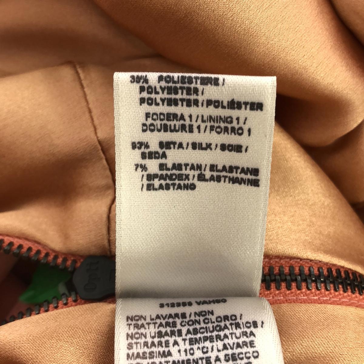 BOTTEGA VENETA / 보테가베네타 | 실크 지퍼 드레스 원피스 / 총 안감 | 38 | 핑크 | 여성