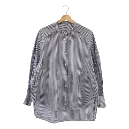 MACHATT / Machat | Striped stand-up collar overshirt |