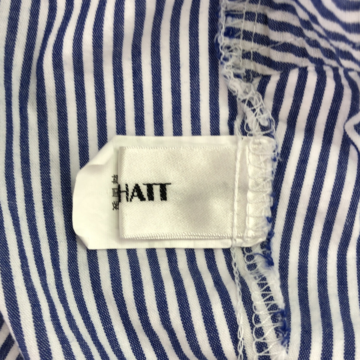 MACHATT / Machat | Striped stand-up collar overshirt |