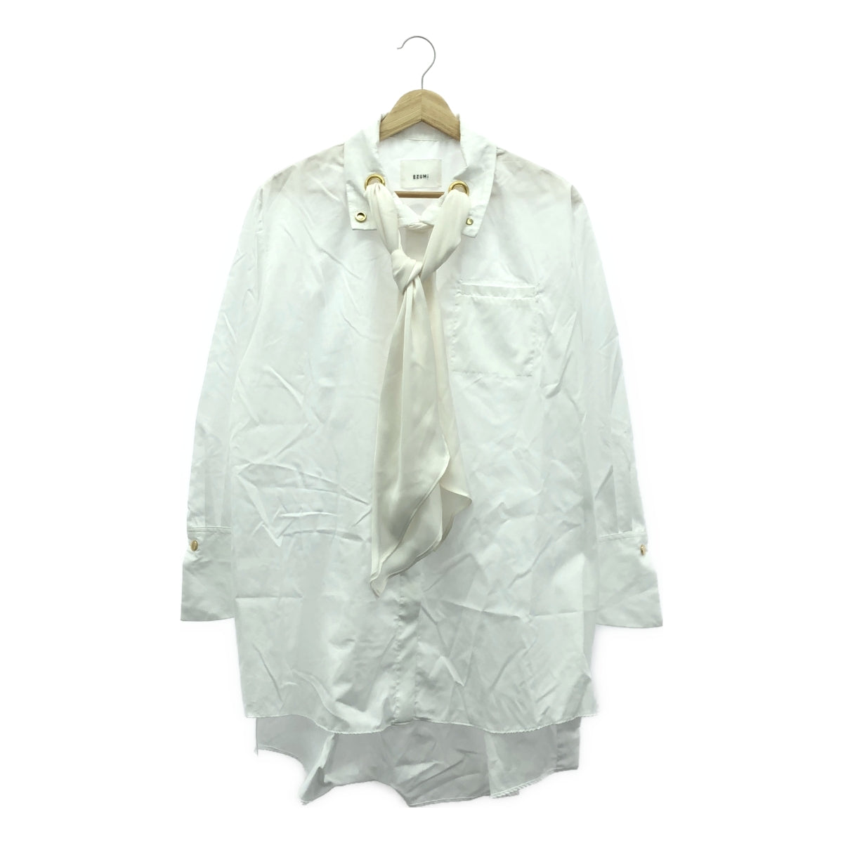 EZUMi / 에즈미 | 스탠드 넥 활 셔츠 | FREE | 화이트 | 여성