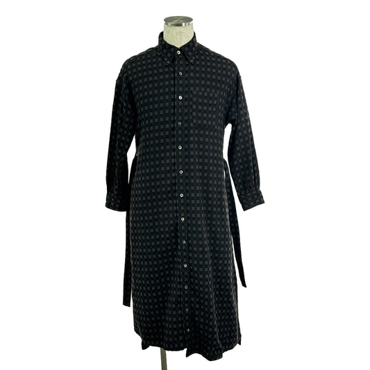 Engineered Garments | Block Check Button-Down Long Shirt Coat | 1 | Men's