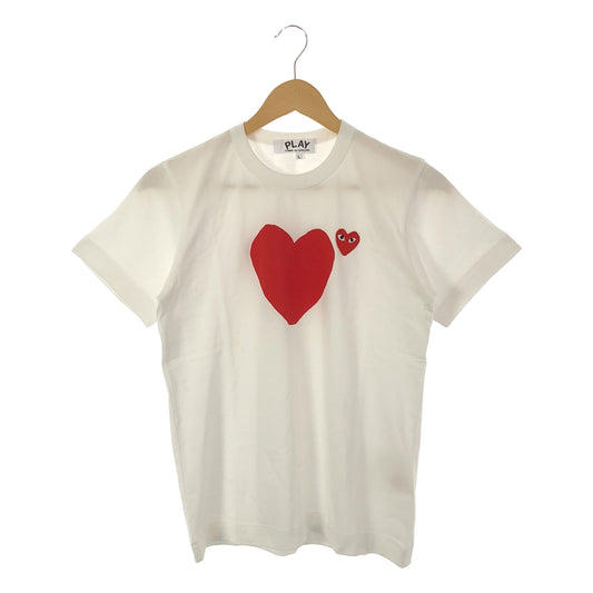 PLAY COMME des GARCONS / プレイコムデギャルソン | PLAY T-SHIRT WITH RED HEART Tシャツ | L | レディース