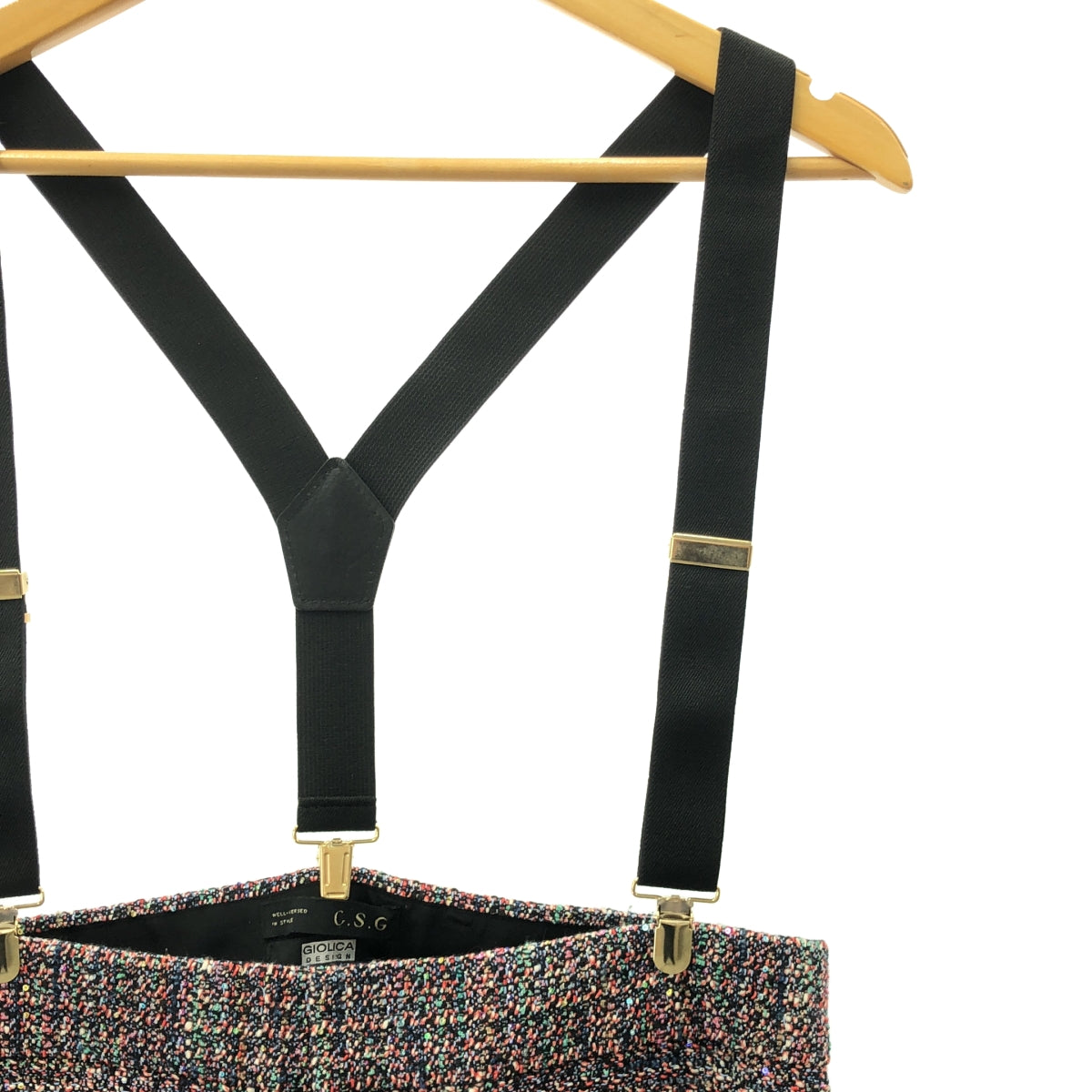 Curensology | GIOLICA / 彩色斜紋軟呢吊帶褲 | F碼 | 多色 | 女款