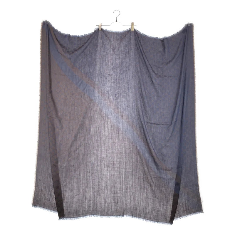 GUCCI / グッチ | 総柄 ジャガード GGロゴ フリンジ 大判 ストール / ユニセックス |