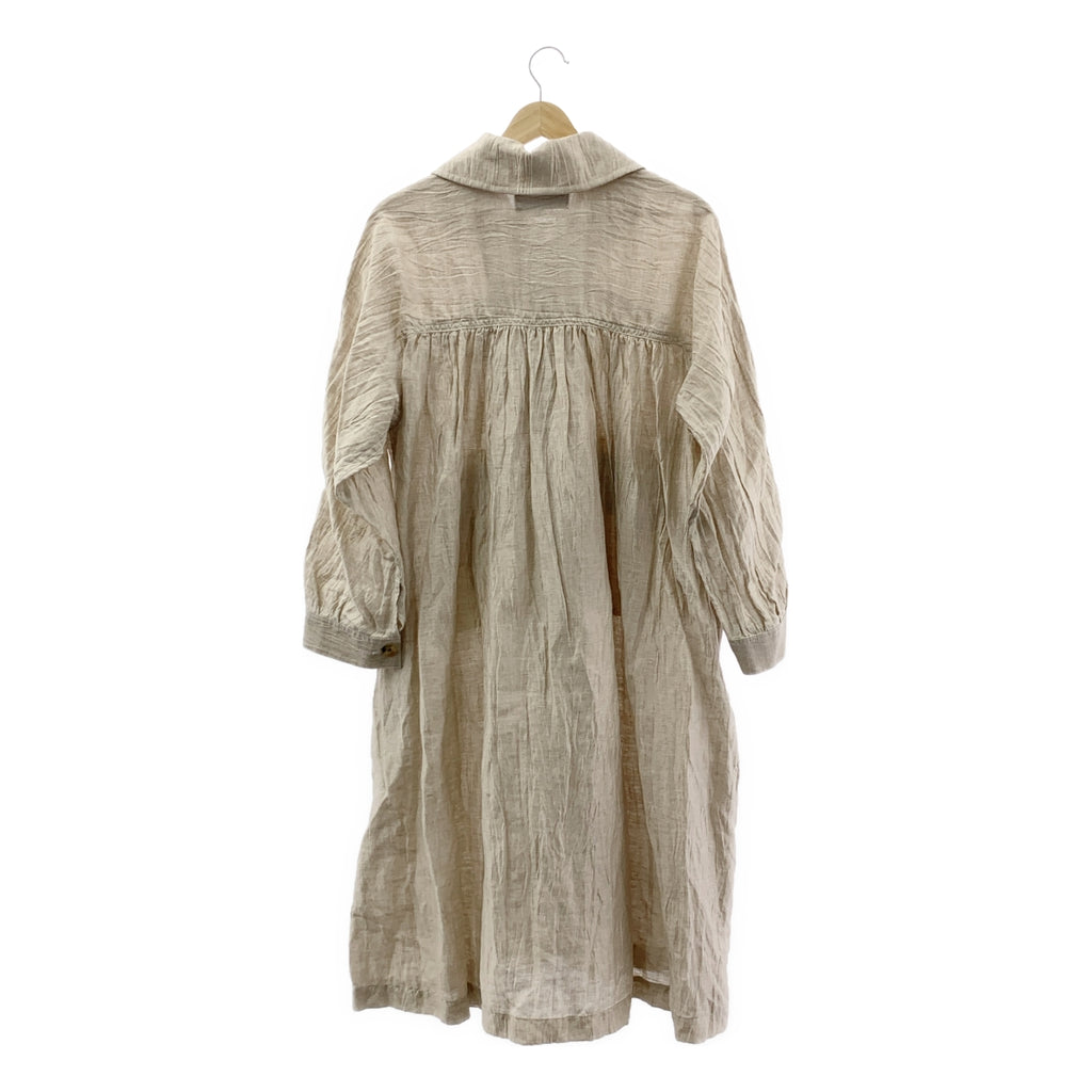 tricot COMME des GARÇONS | 2021 春夏 | 亞麻與尼龍圓領襯衫裙 | M 碼 | 女款