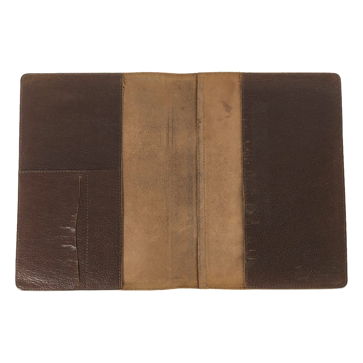 IL BISONTE | All-leather embossed logo notebook cover / unisex |