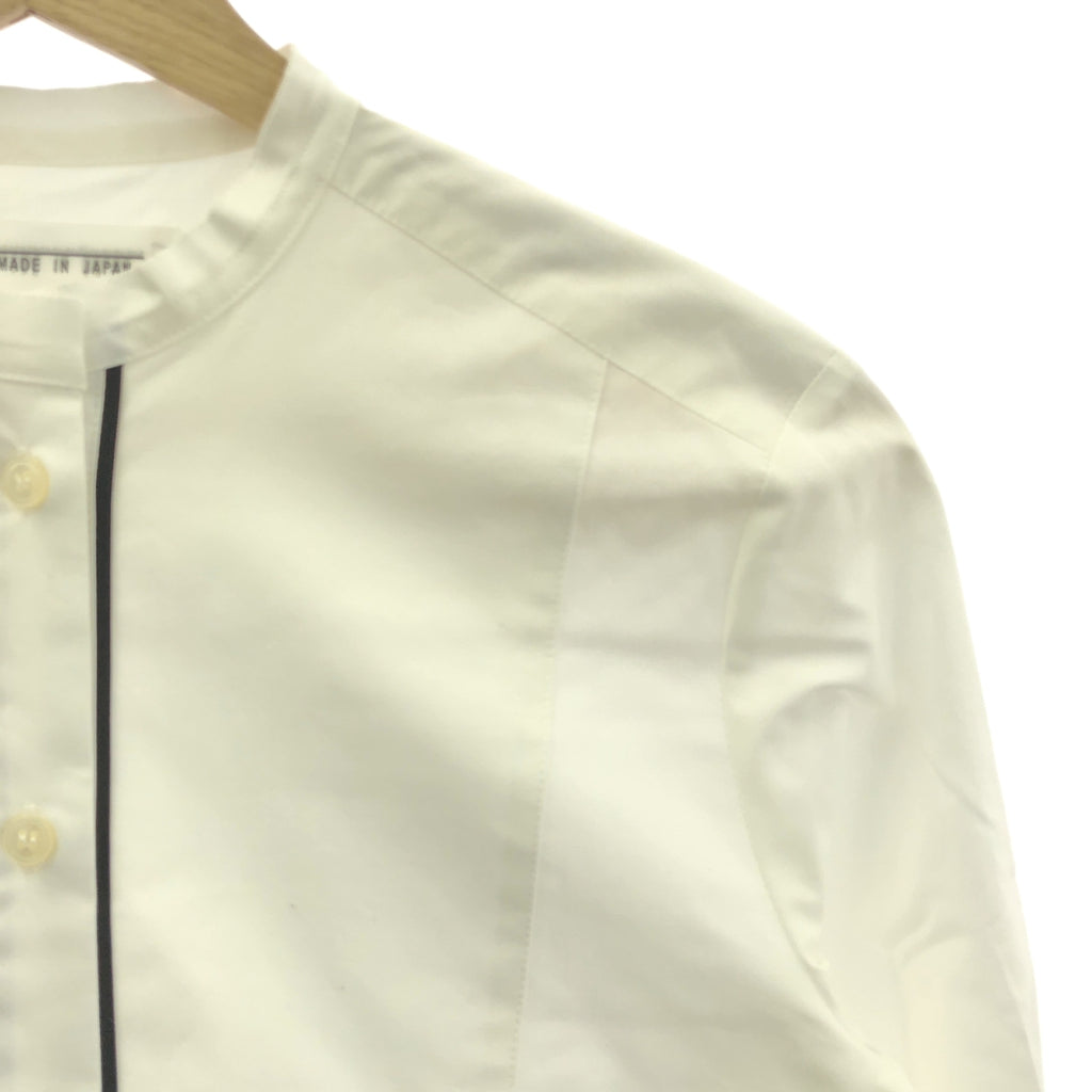 Cen. / 센 | 코튼 바이 컬러 롱 노 컬러 셔츠 | 36 | 여성