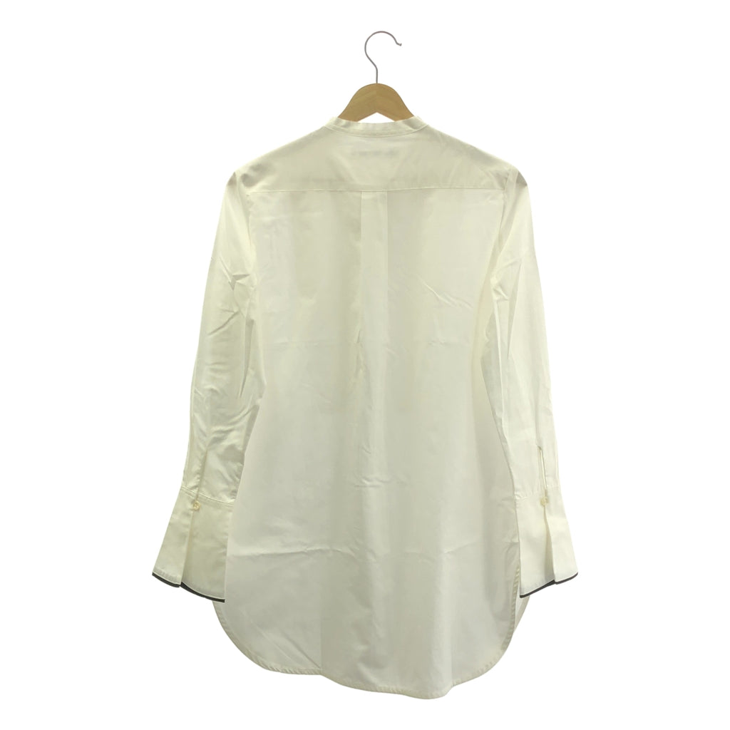 Cen. / 센 | 코튼 바이 컬러 롱 노 컬러 셔츠 | 36 | 여성