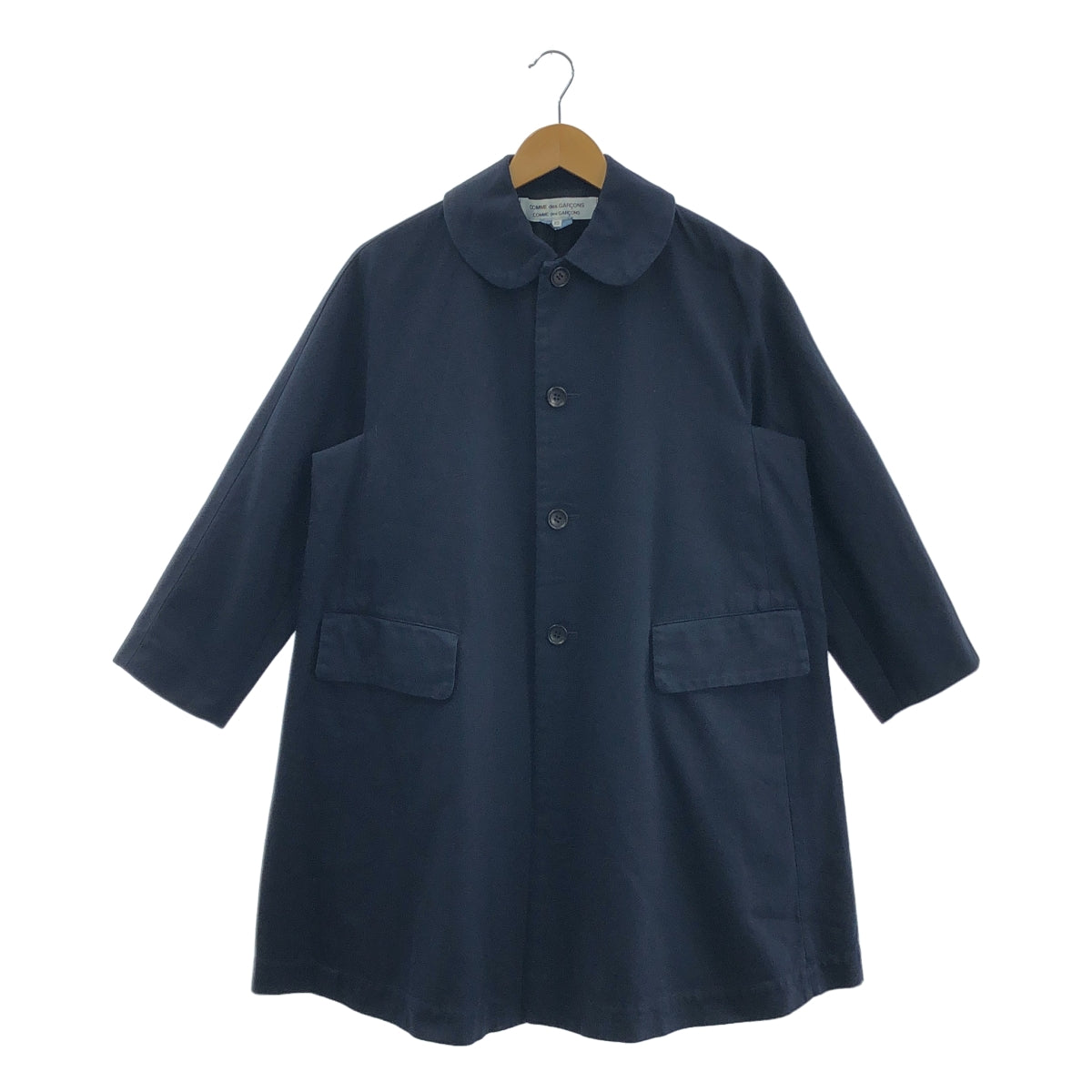 COMME des GARCONS COMME des GARCONS / コムコム | 2013SS | コットン ラウンドカラー ステンカラーコート | XS | レディース