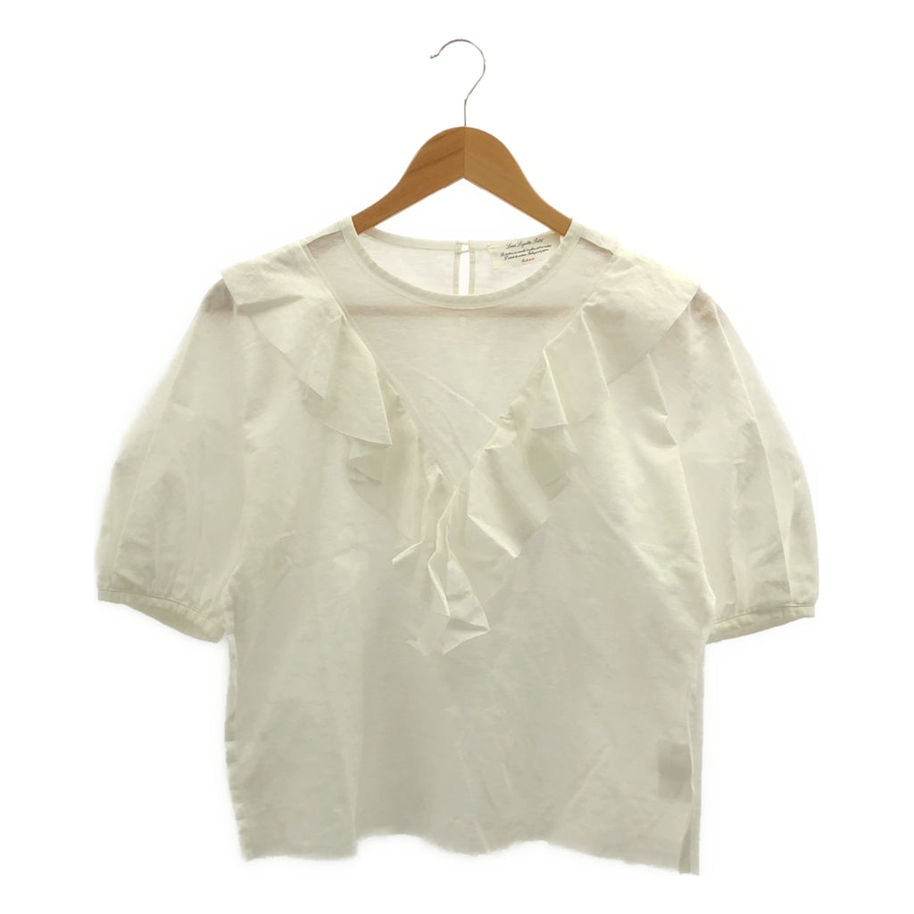 leur logette / ルールロジェット | コットン ポリエステル フリル カットソー ブラウス | 1 | レディース