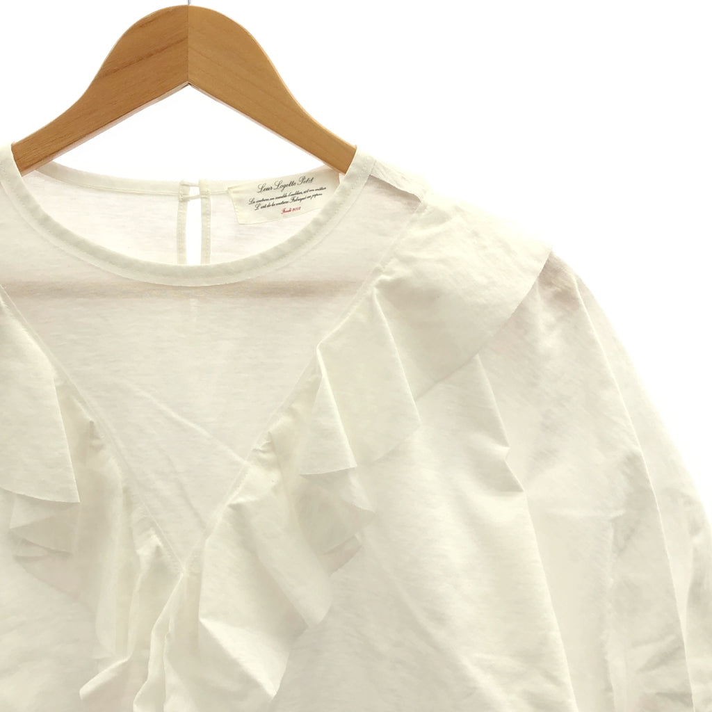 leur logette / ルールロジェット | コットン ポリエステル フリル カットソー ブラウス | 1 | レディース