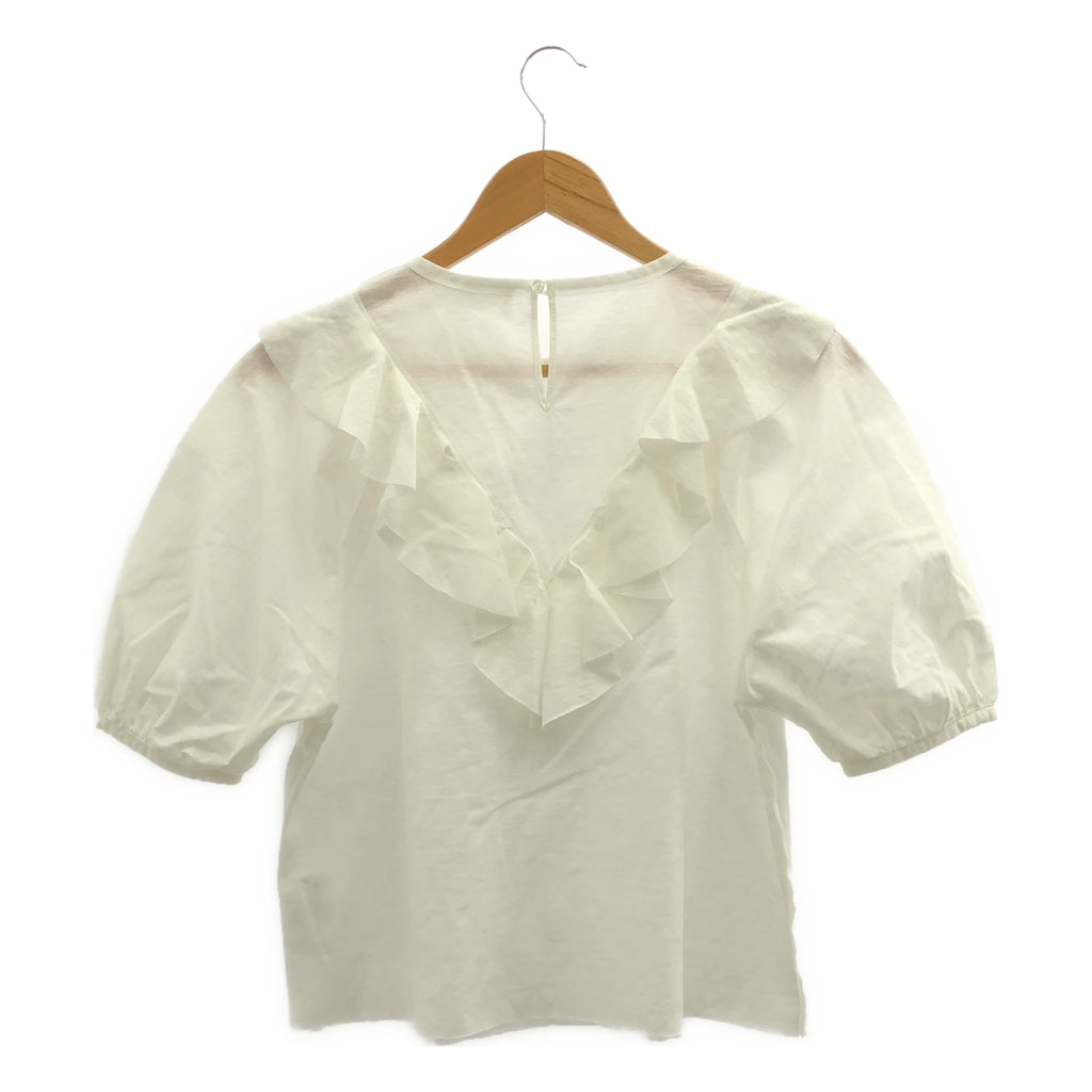 leur logette / ルールロジェット | コットン ポリエステル フリル カットソー ブラウス | 1 | レディース