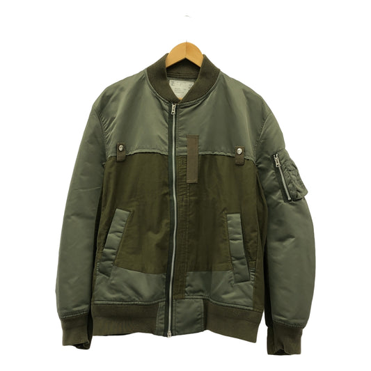 sacai / サカイ | 2020SS | Nylon Twill Cotton Blouson MA-1 ナイロンツイル コットン ブルゾン | 3 | メンズ