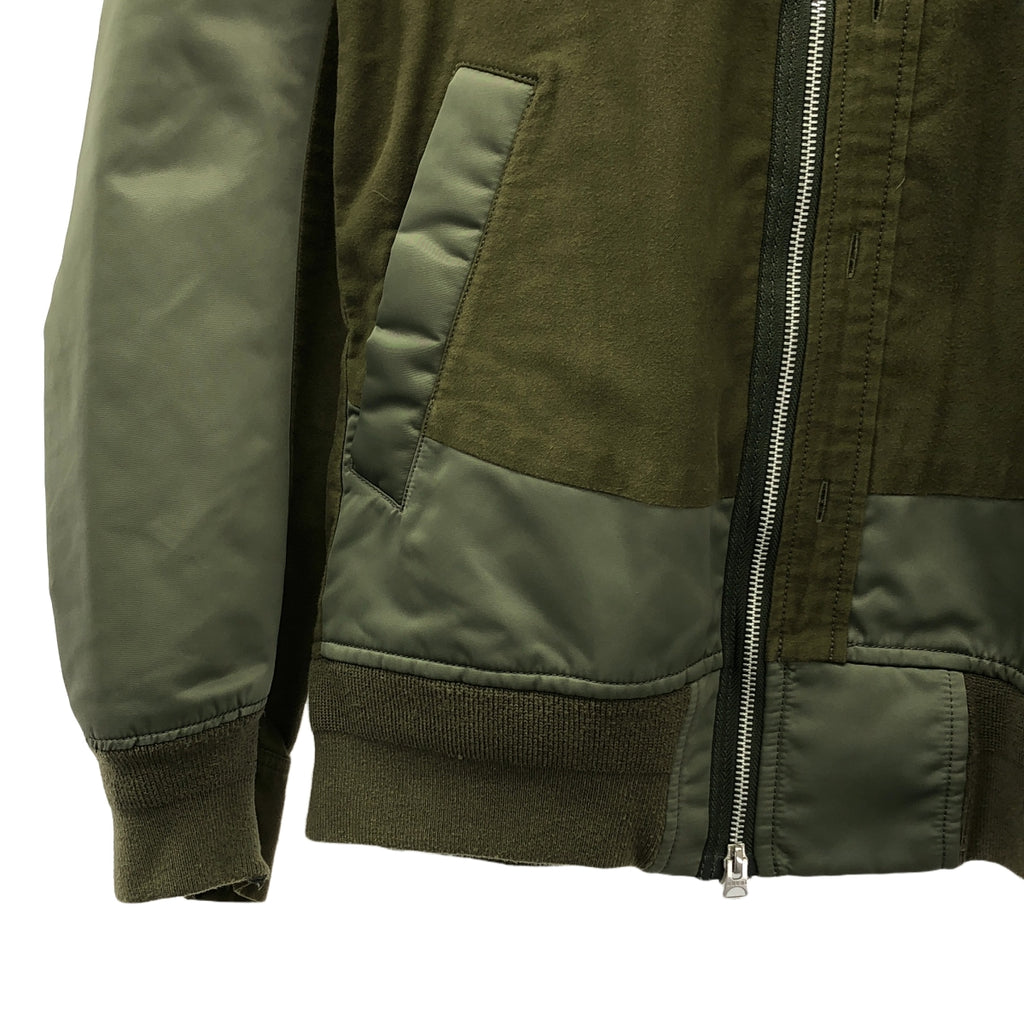 sacai / 사카이 | 2020SS | Nylon Twill Cotton Blouson MA-1 나일론 트윌 코튼 블루존 | 3 | 올리브 / 그린 | 남성