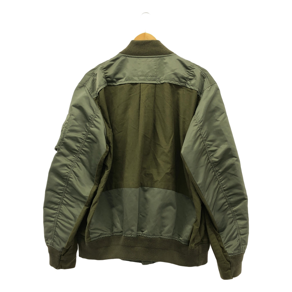 sacai / 사카이 | 2020SS | Nylon Twill Cotton Blouson MA-1 나일론 트윌 코튼 블루존 | 3 | 올리브 / 그린 | 남성