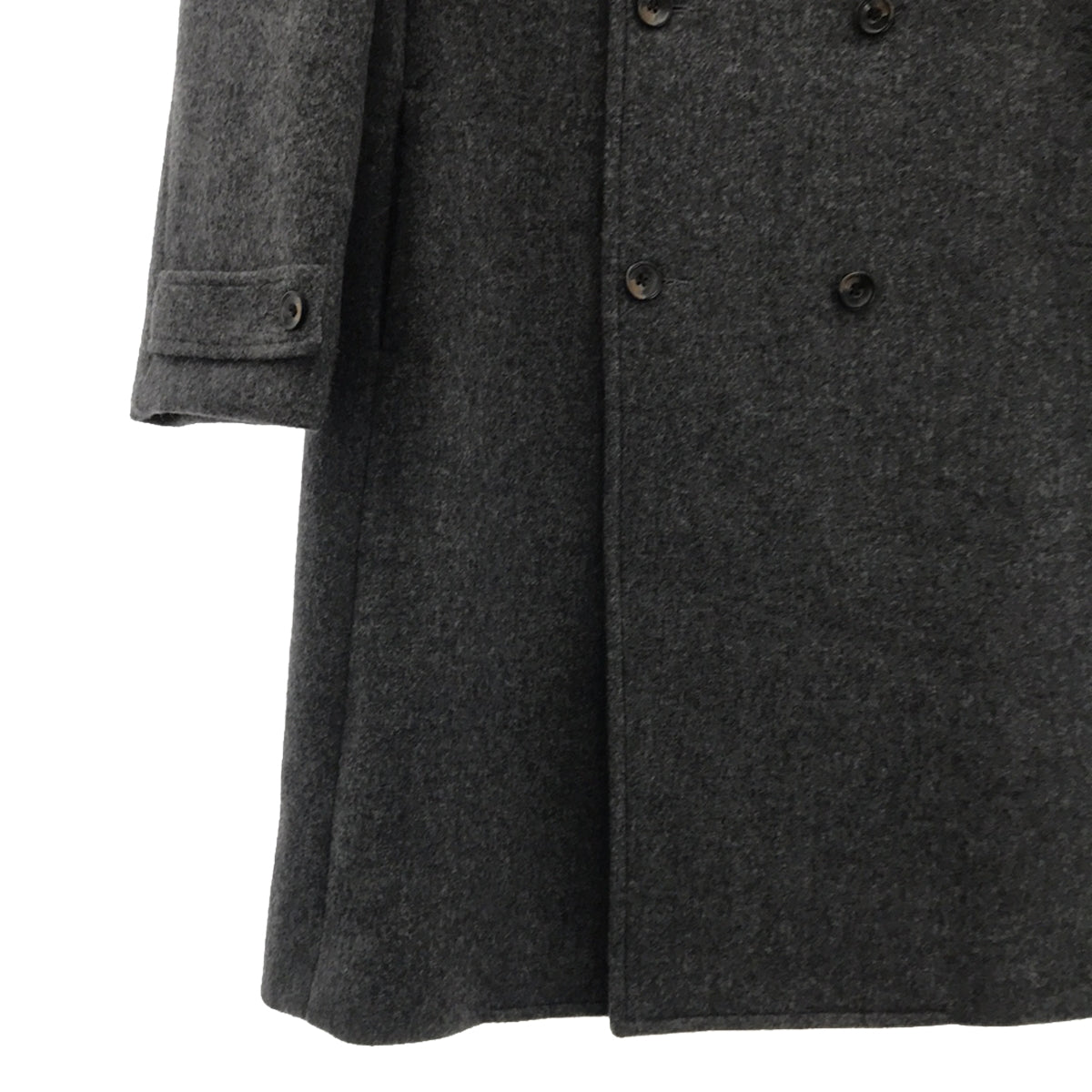 45r / Forty-Five R | Wool Melton Double Coat | 2 | Grey | Women's