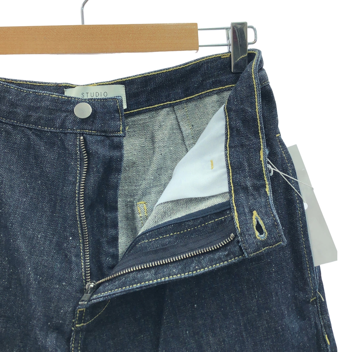 尼可森工作室| PYAD 鑲邊牛仔布 | S |靛藍|男士