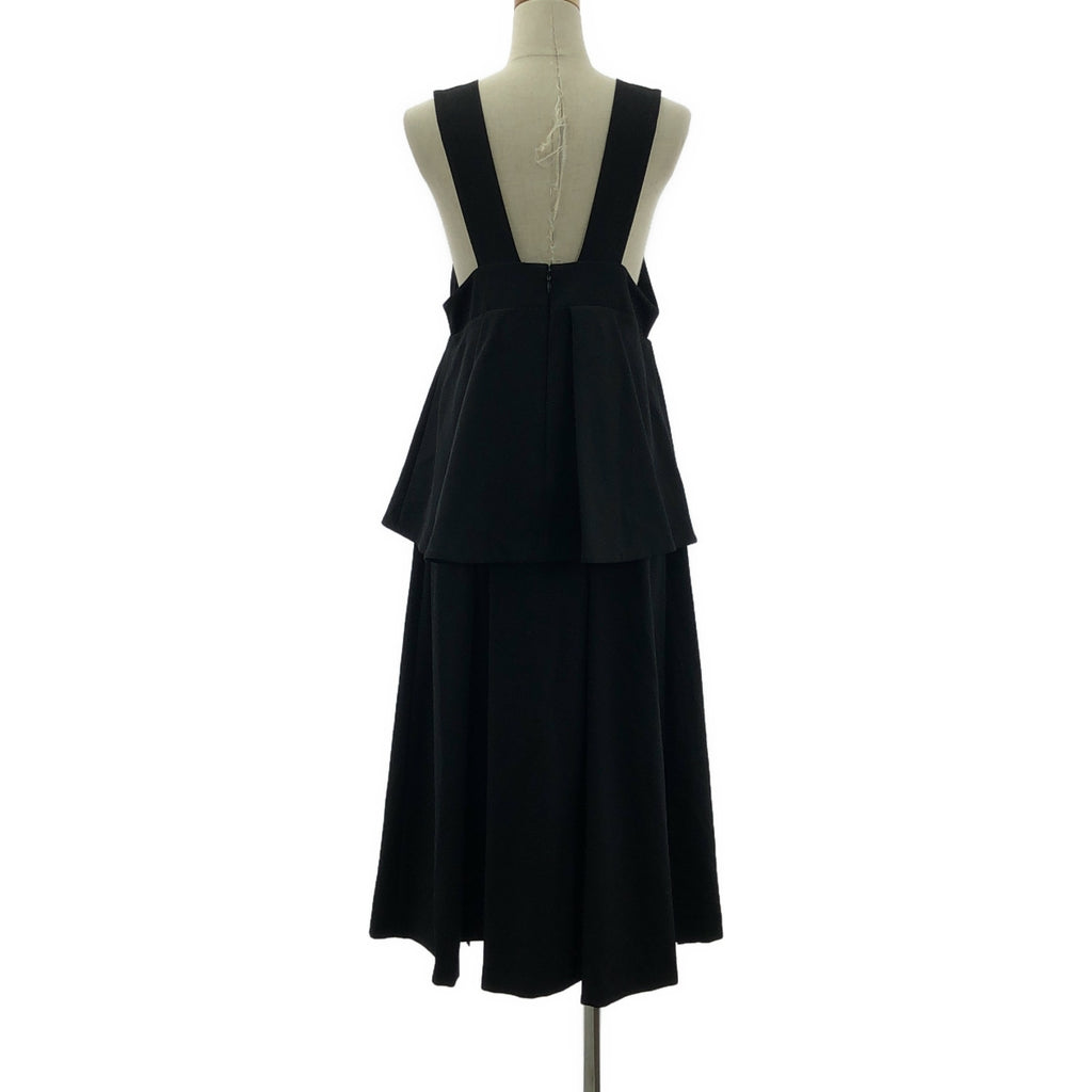 ENFOLD / エンフォルド | LAYERED JUMPER SKIRT レイヤード ジャンプスカート | 36 | ブラック | レディース