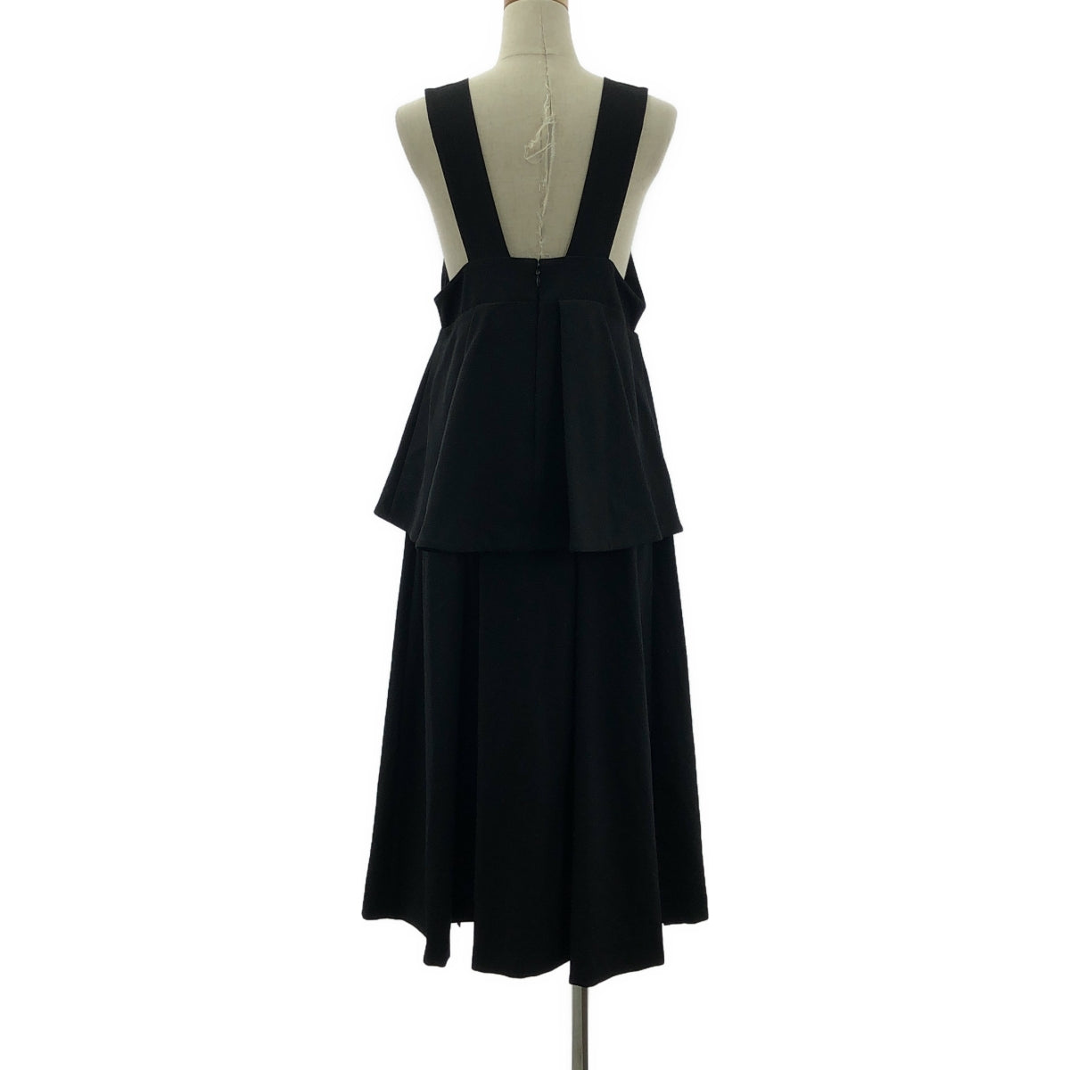 ENFOLD / エンフォルド | LAYERED JUMPER SKIRT レイヤード ジャンプスカート | 36 | ブラック | レディース