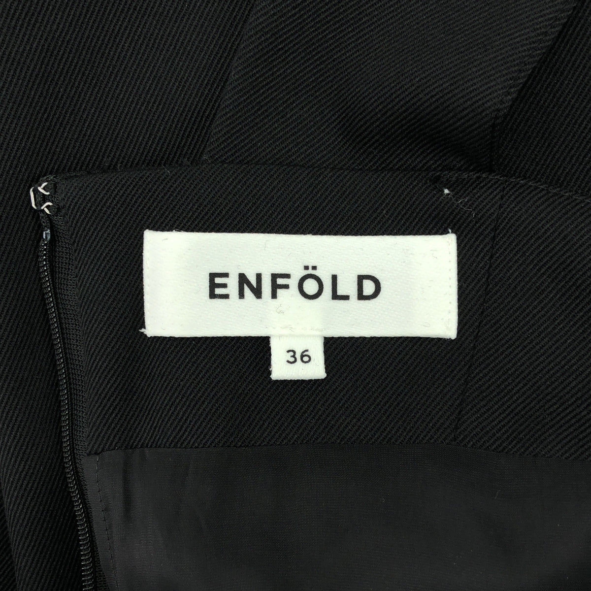 ENFOLD / エンフォルド | LAYERED JUMPER SKIRT レイヤード ジャンプスカート | 36 | ブラック | レディース