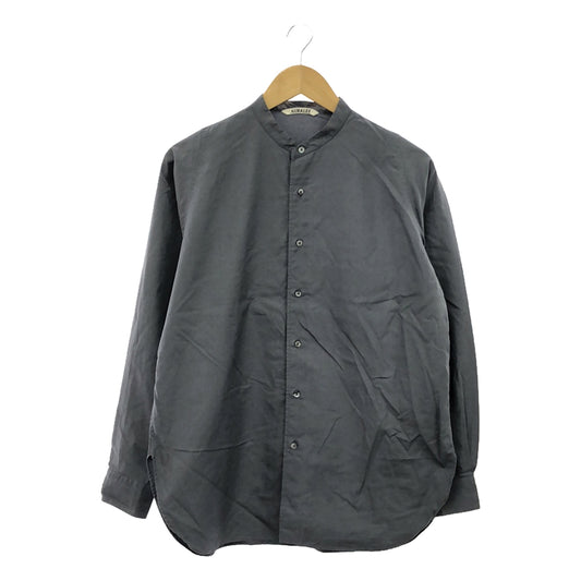 AURALEE | 2022SS | WASHED FINX TWILL SHIRTS | 0 | Gray | Women's