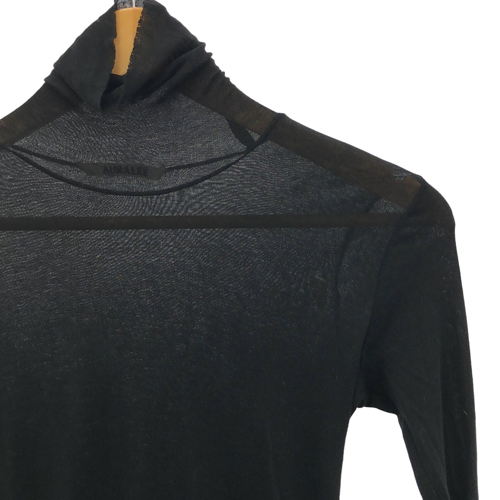 AURALEE / オーラリー | 2023AW | HIGH GAUGE SHEER RIB TURTLE / タートルネック カットソー | 1 |