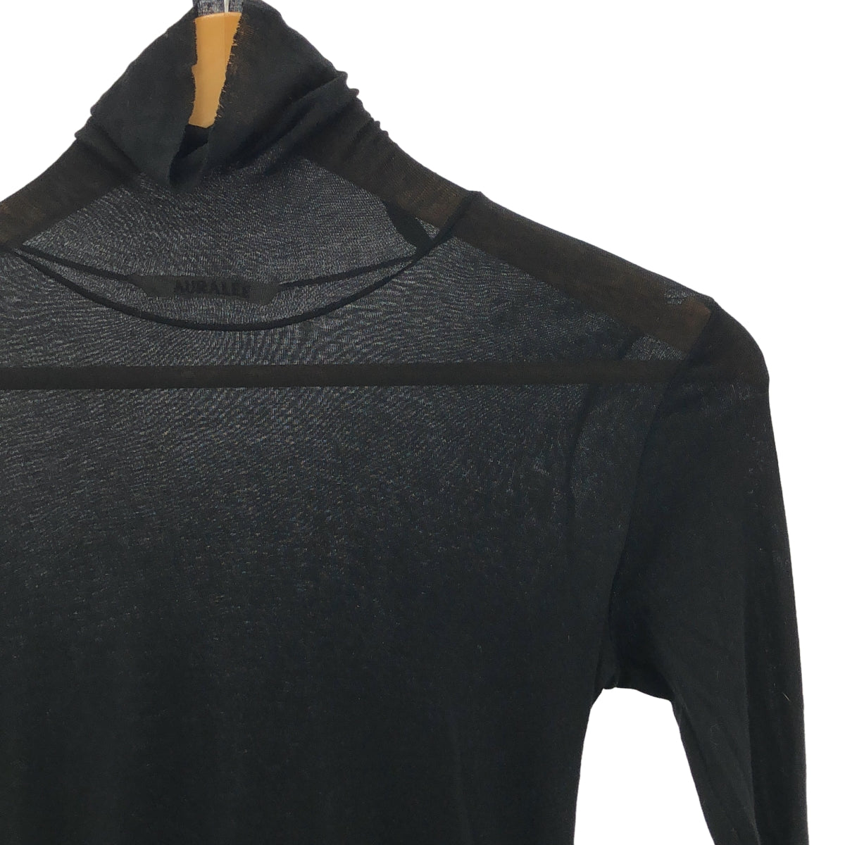 AURALEE / オーラリー | 2023AW | HIGH GAUGE SHEER RIB TURTLE / タートルネック カットソー | 1 |