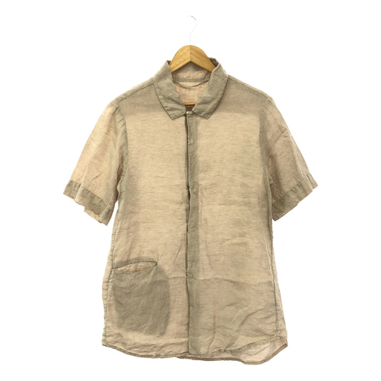 ATELIER SUPPAN | 2022SS | Linen hook-type overshirt | 0 | Beige | Men's