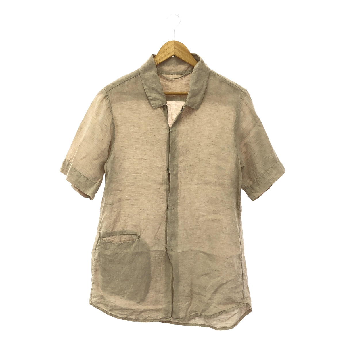 ATELIER SUPPAN | 2022SS | Linen hook-type overshirt | 0 | Men's