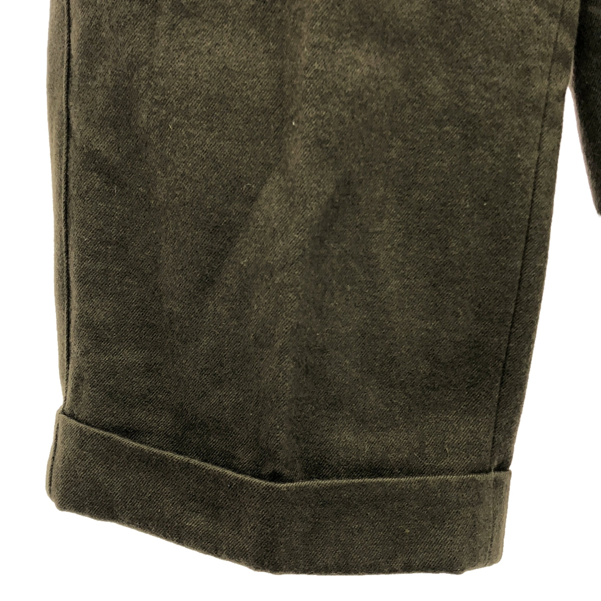 MHL. / エムエイチエルマーガレットハウエル | WOOL COTTON DRILL ウール コットン クロップド ワイドパンツ | 1 | カーキ | レディース