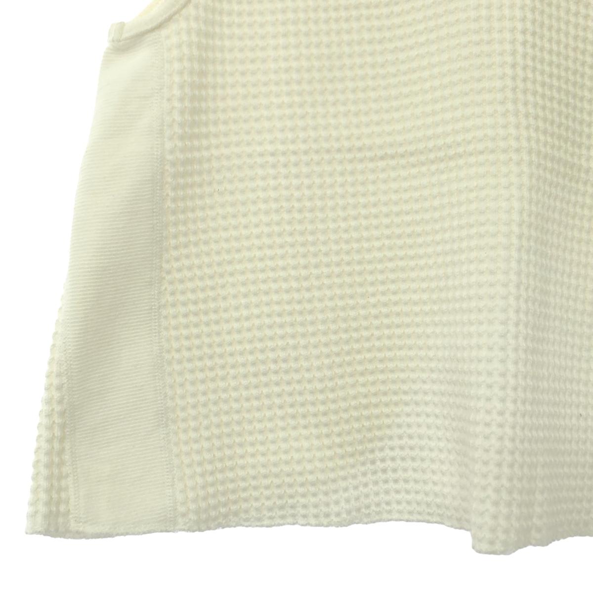 THE NEWHOUSE / The Newhouse | Waffle Back Wrap Vest | S | White | Women's