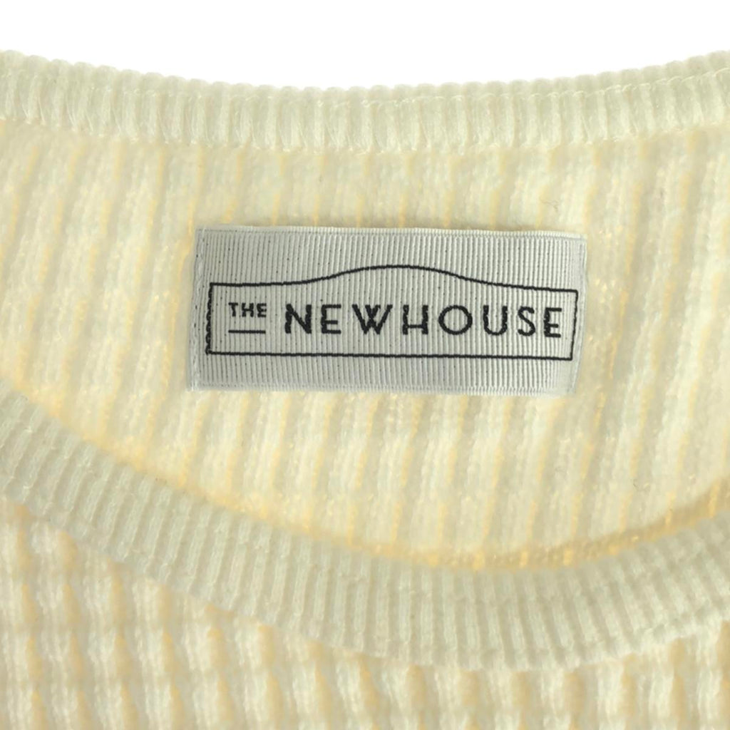 THE NEWHOUSE / ザ ニューハウス | ワッフル バックラップ ベスト | S | ホワイト | レディース