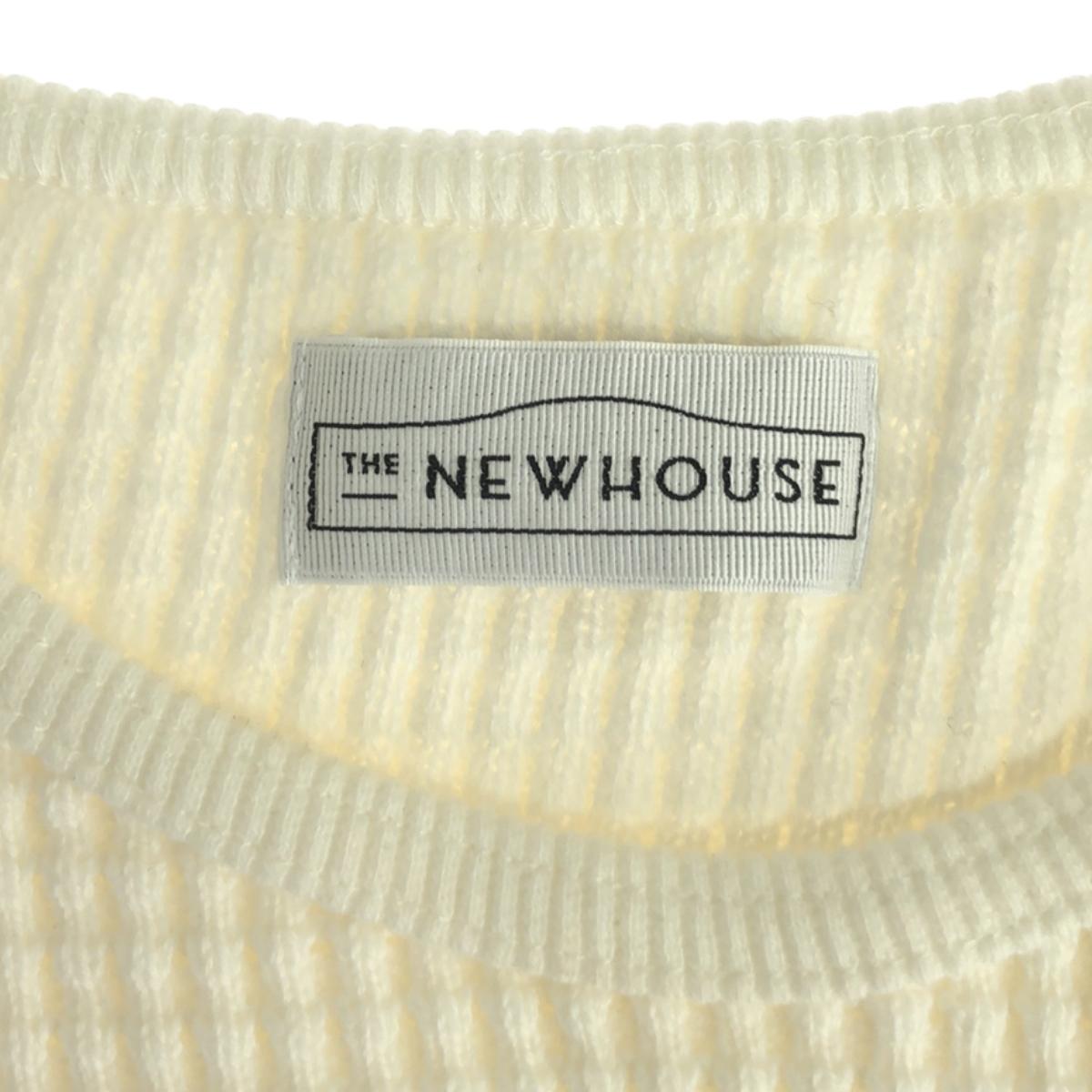 THE NEWHOUSE / 더 뉴하우스 | 와플 백랩 베스트 | S | 화이트 | 여성