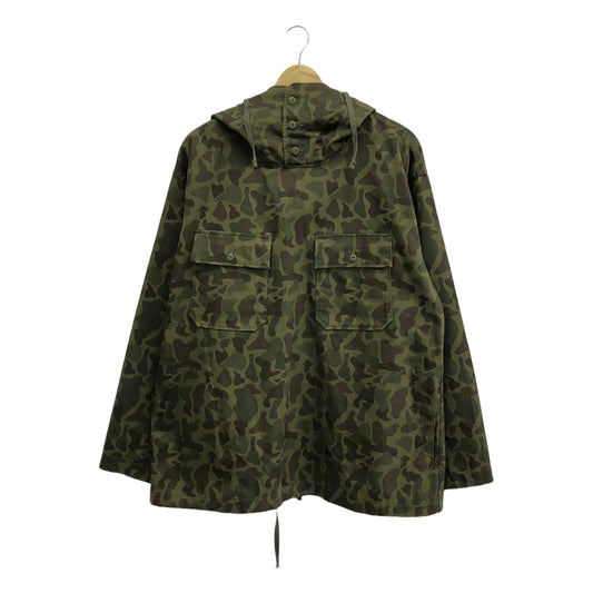 Engineered Garments / 엔지니어드 가먼츠 | 2023SS | SUNRISE MARKET 별주 Cagoule Shirt 6.5oz Flat Twill Olive Camo 카구르 셔츠 위장 아노락 파커 | S | 남성