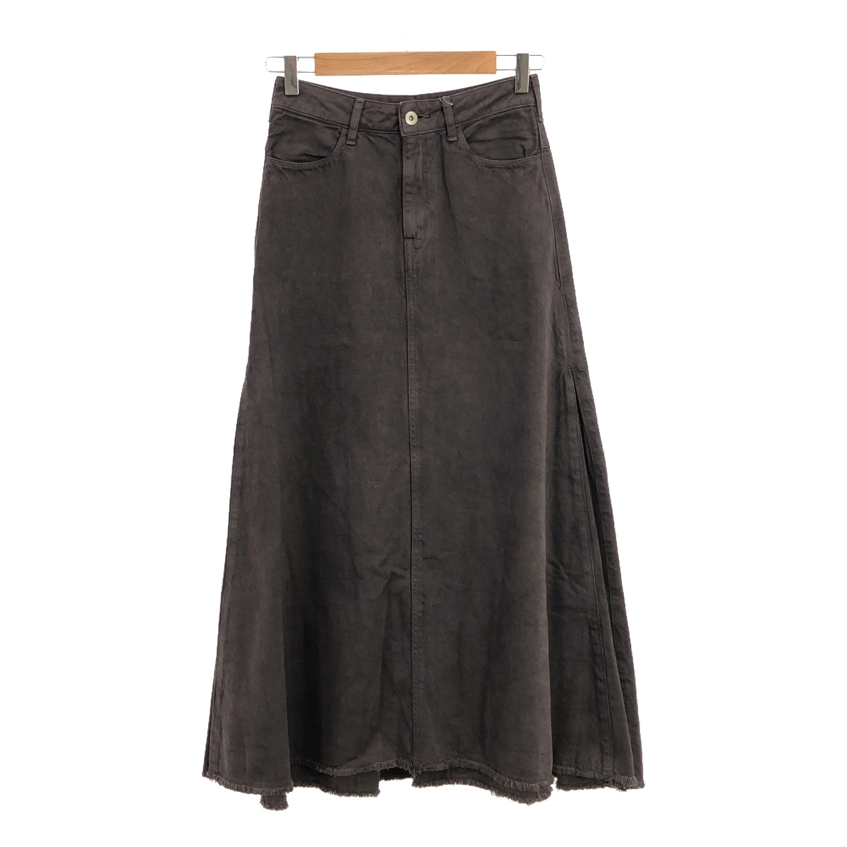 Plage | Cut-off denim flare skirt | Size 34 | Women's