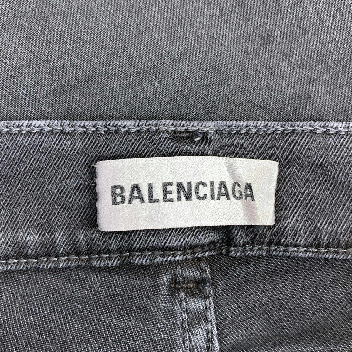 【美品】  BALENCIAGA / バレンシアガ | ストレッチ スキニー デニム パンツ | 42 | チャコールグレー | レディース