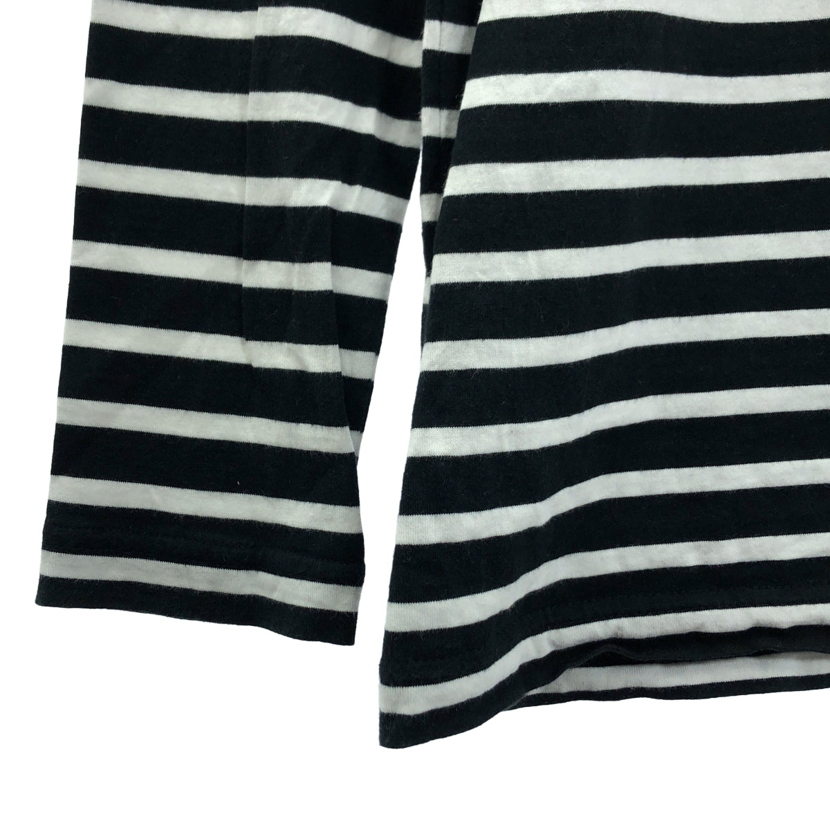 Deuxieme Classe / 두지엠 클래스 | 2021SS | Coco Stripe T No5 / 테두리 컷소우 | F | 화이트/블랙 | 여성