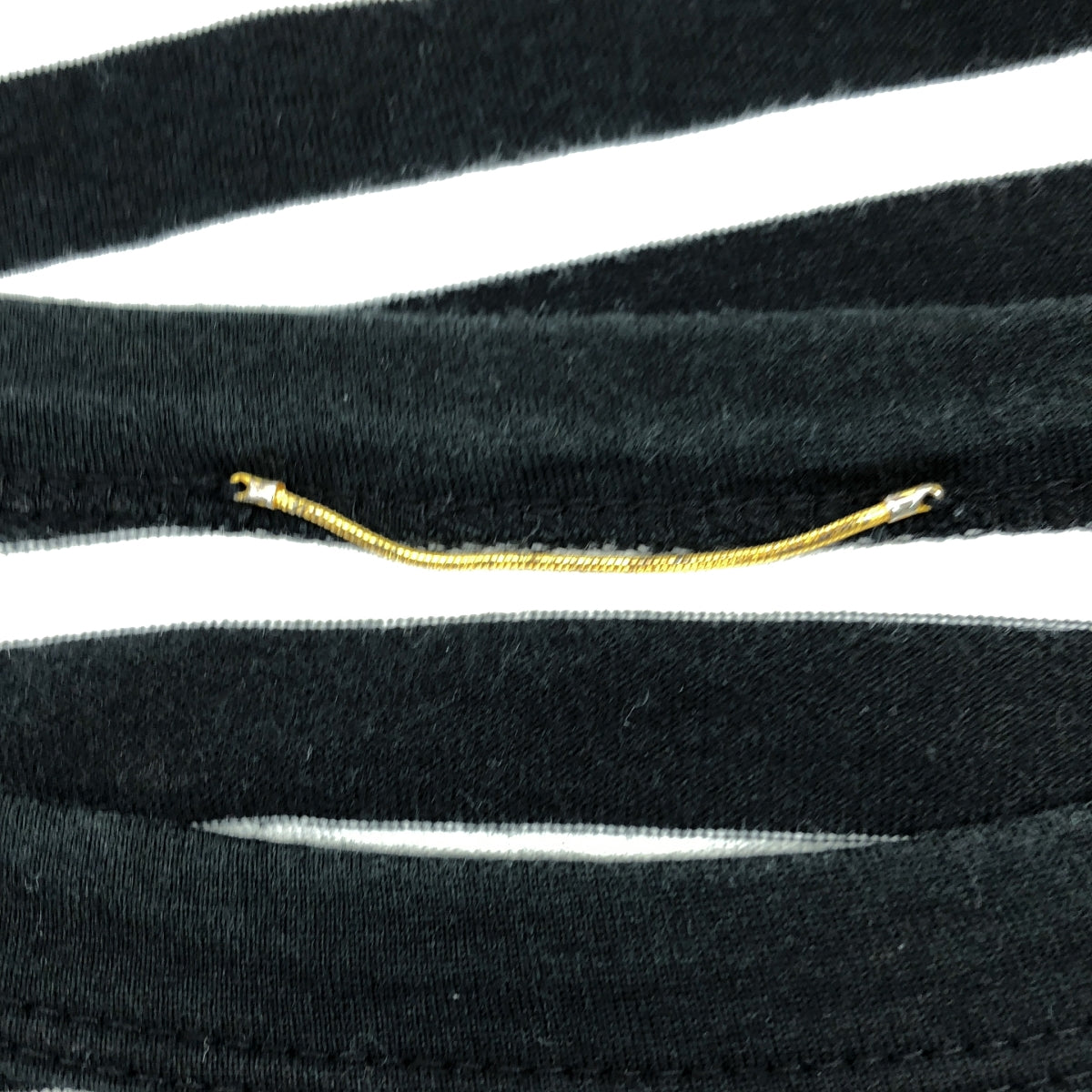 Deuxieme Classe / 두지엠 클래스 | 2021SS | Coco Stripe T No5 / 테두리 컷소우 | F | 화이트/블랙 | 여성