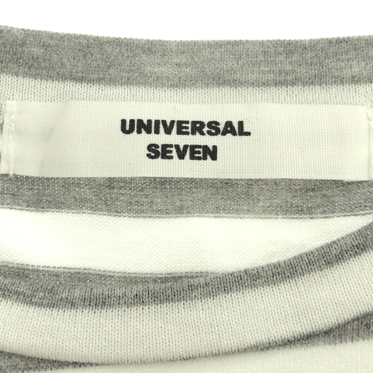 UNIVERSAL SEVEN | Cotton classic jersey striped maxi dress |