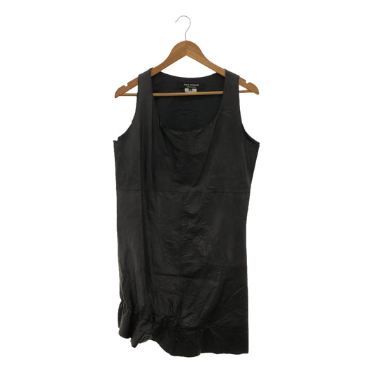 JUNYA WATANABE COMME des GARCONS / Junya Watanabe | 2011AW | Cow leather asymmetrical sleeveless dress | XS | Women's